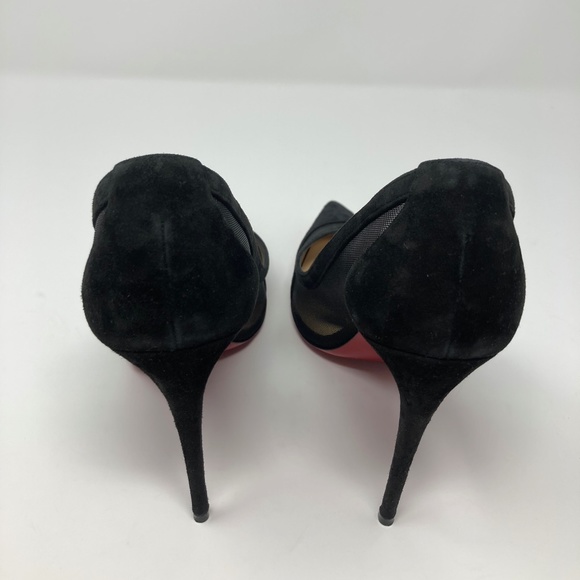 Christian Louboutin Black and Red Heels - Picture 4 of 7